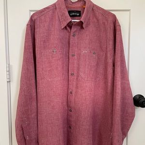 Orvis Tech Chambray Button up Shirt